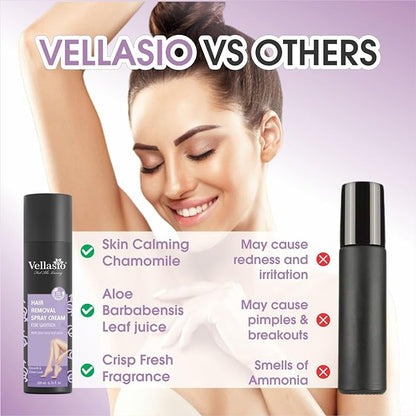 vellasio hair removal cream spray for women